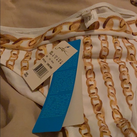 NWT Gottex White Gold Chains bikini - Picture 6 of 6